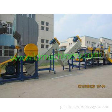 Cutting , Washing And Drying Waste Plastic Recycling Machin
